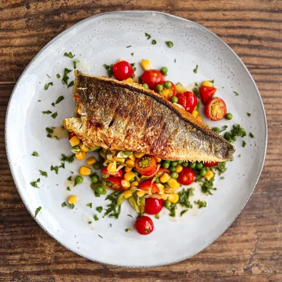 Bass Salad Plate