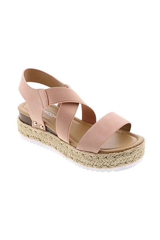Wedge Sandal - BLUSH