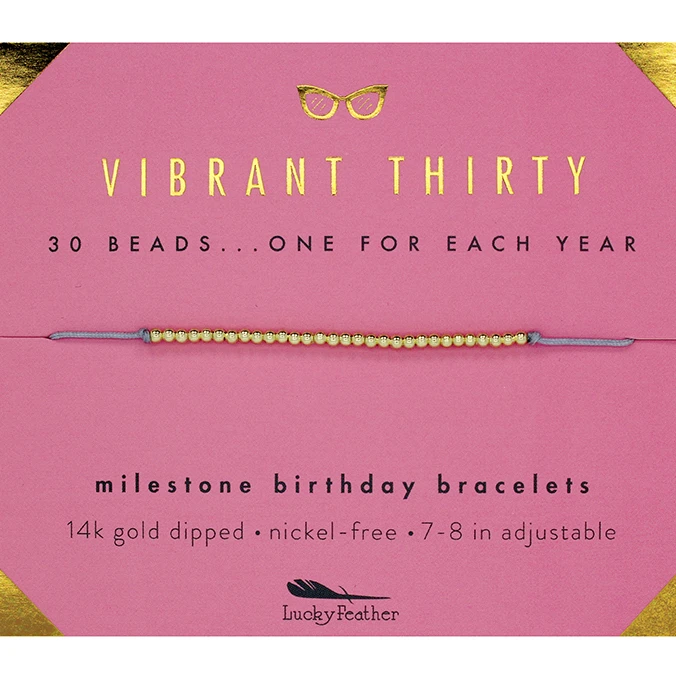 Sentiments Bracelet - Vibrant Thirty