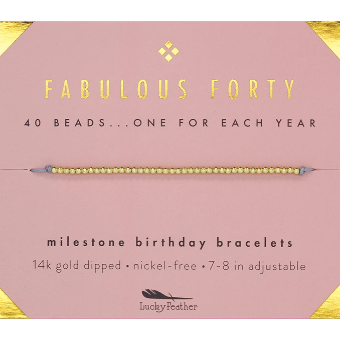Sentiments Bracelet - Fabulous Forty