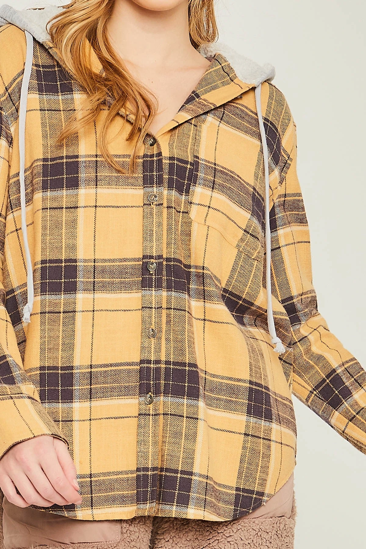 Aurelia - Button Up/Hooded Flannel