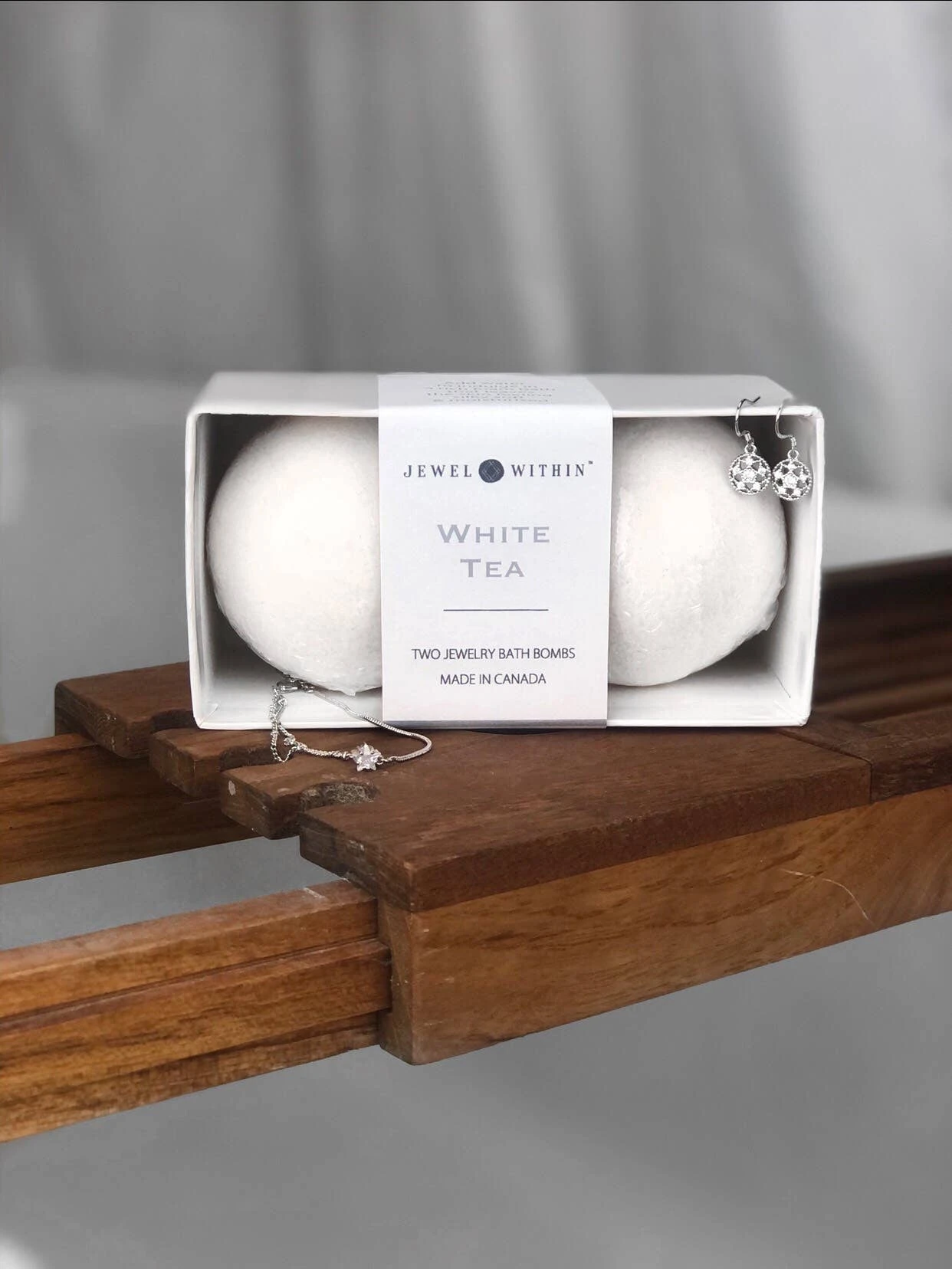 Jewelry Bath Bomb Set - White Tea