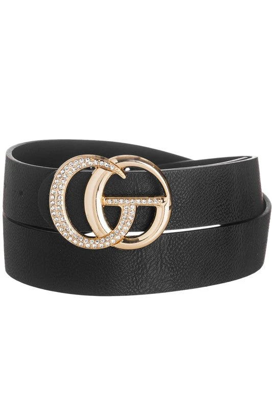 Rhinestone Letter Belt