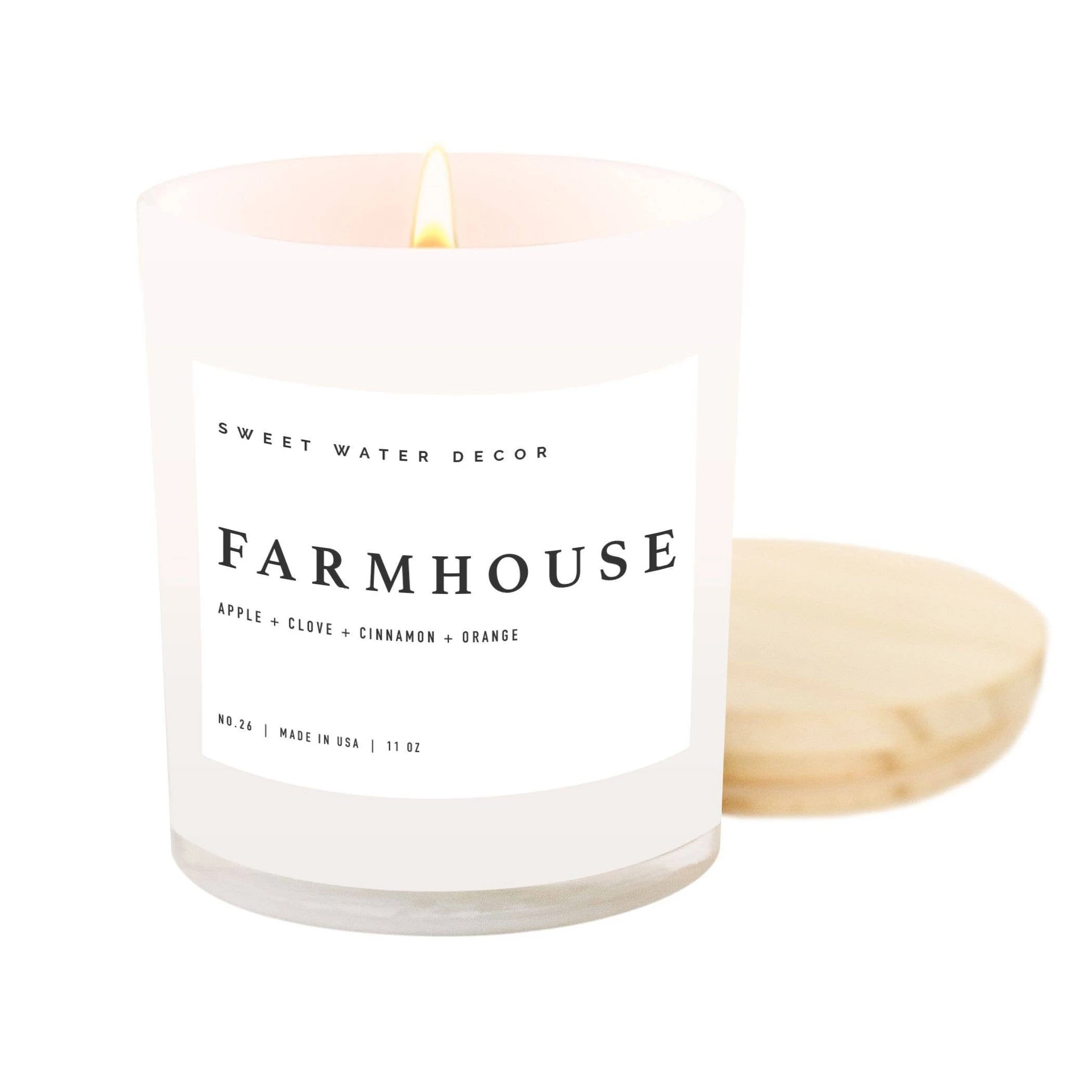 Soy Candle with Wood Top