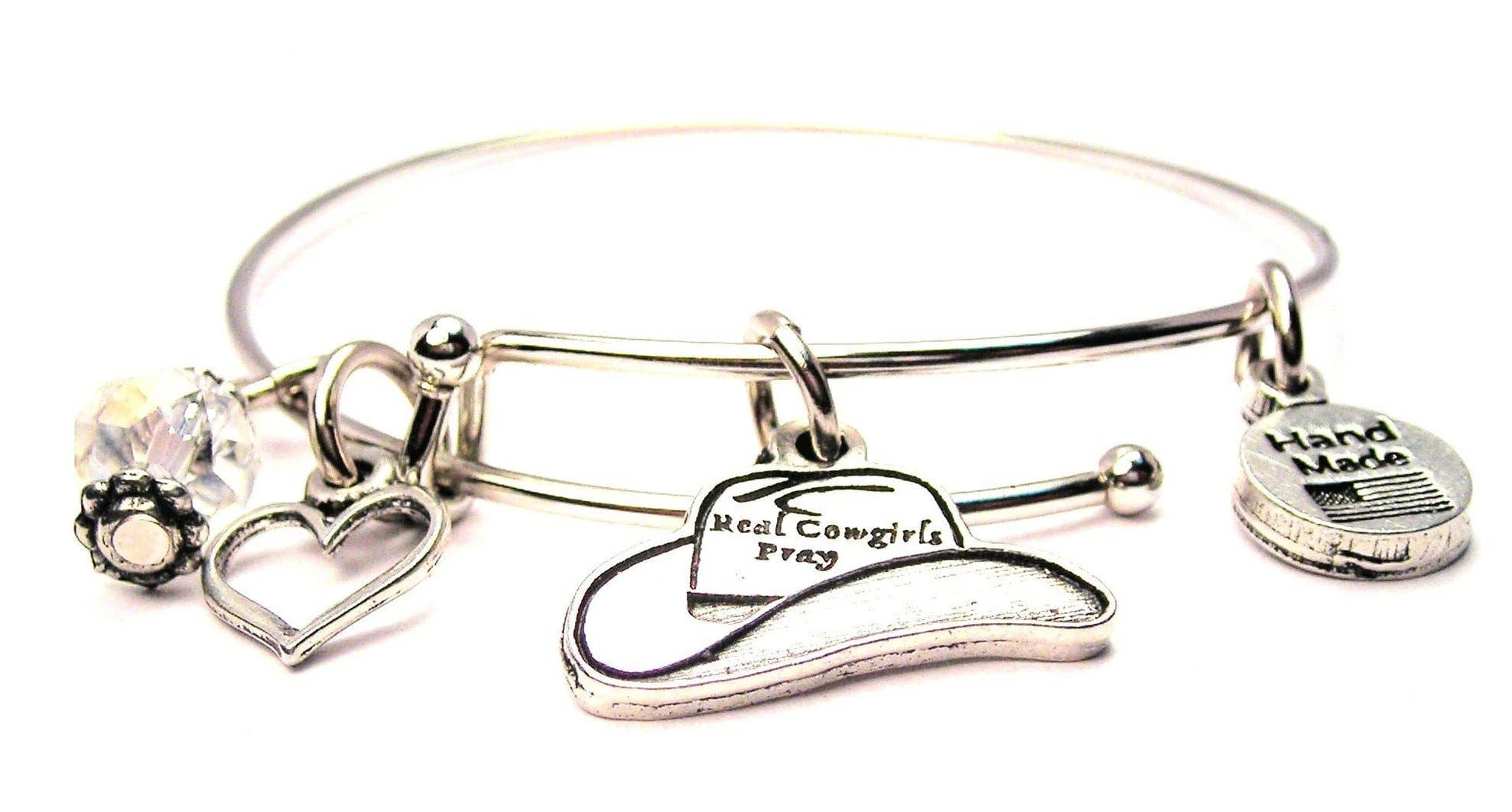 Cowgirls Pray Charm Bracelet