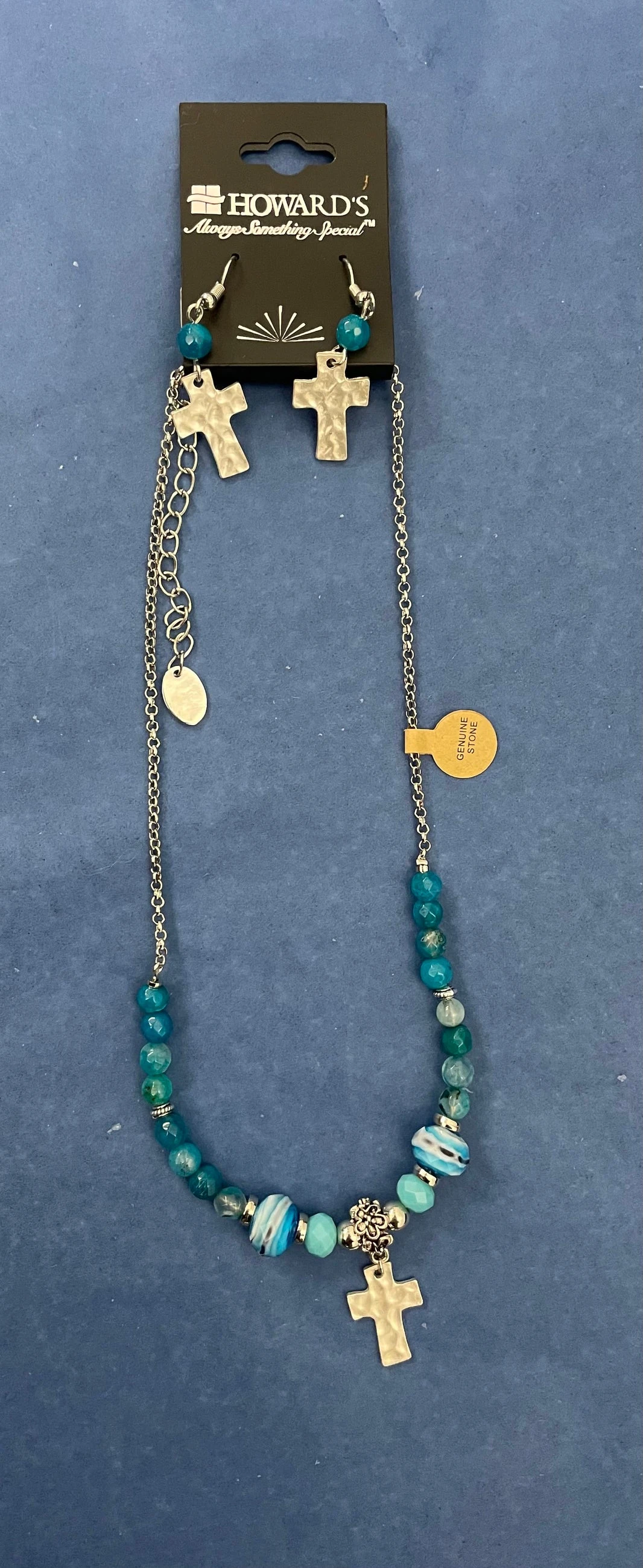 Cross Necklace & Earrings