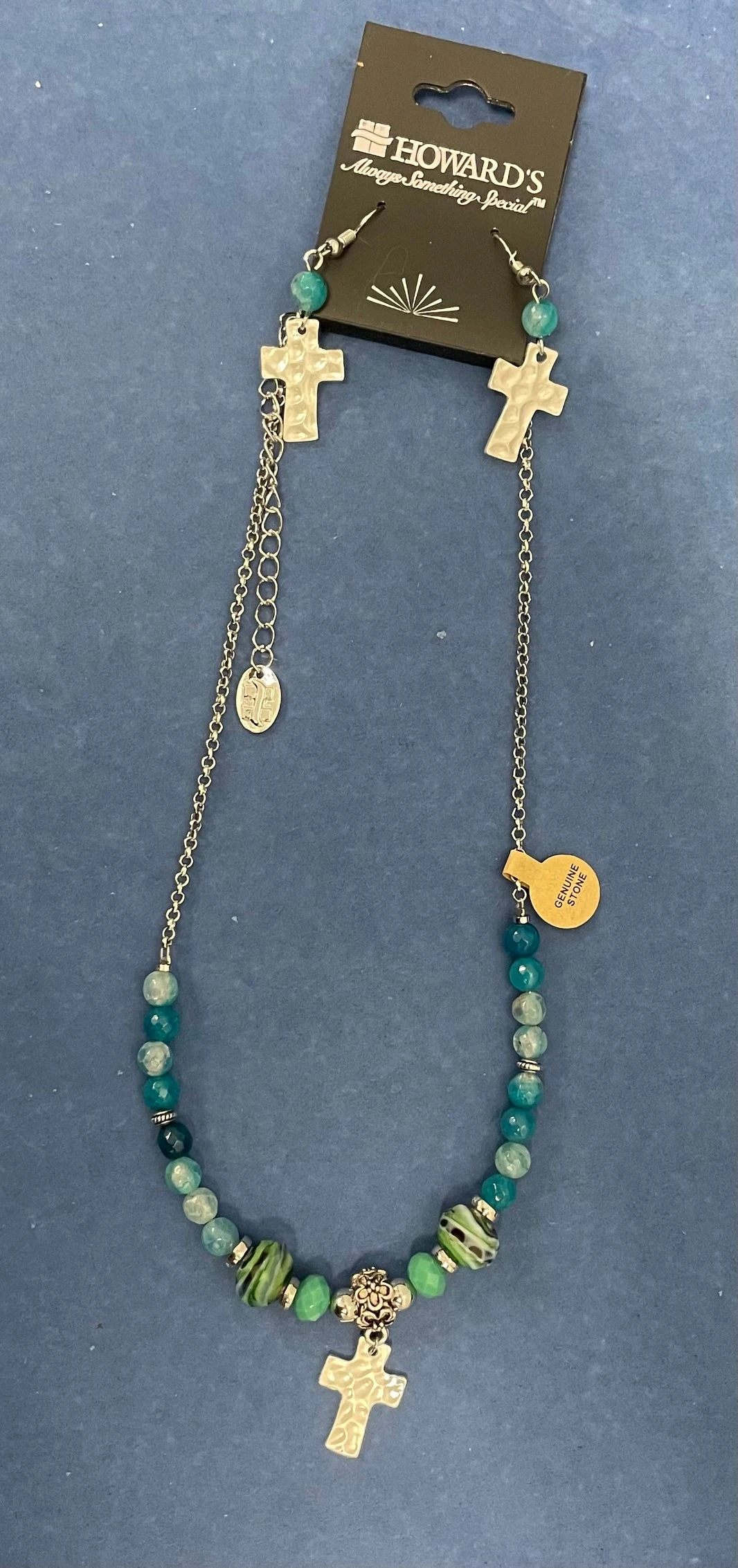 Cross Necklace & Earrings