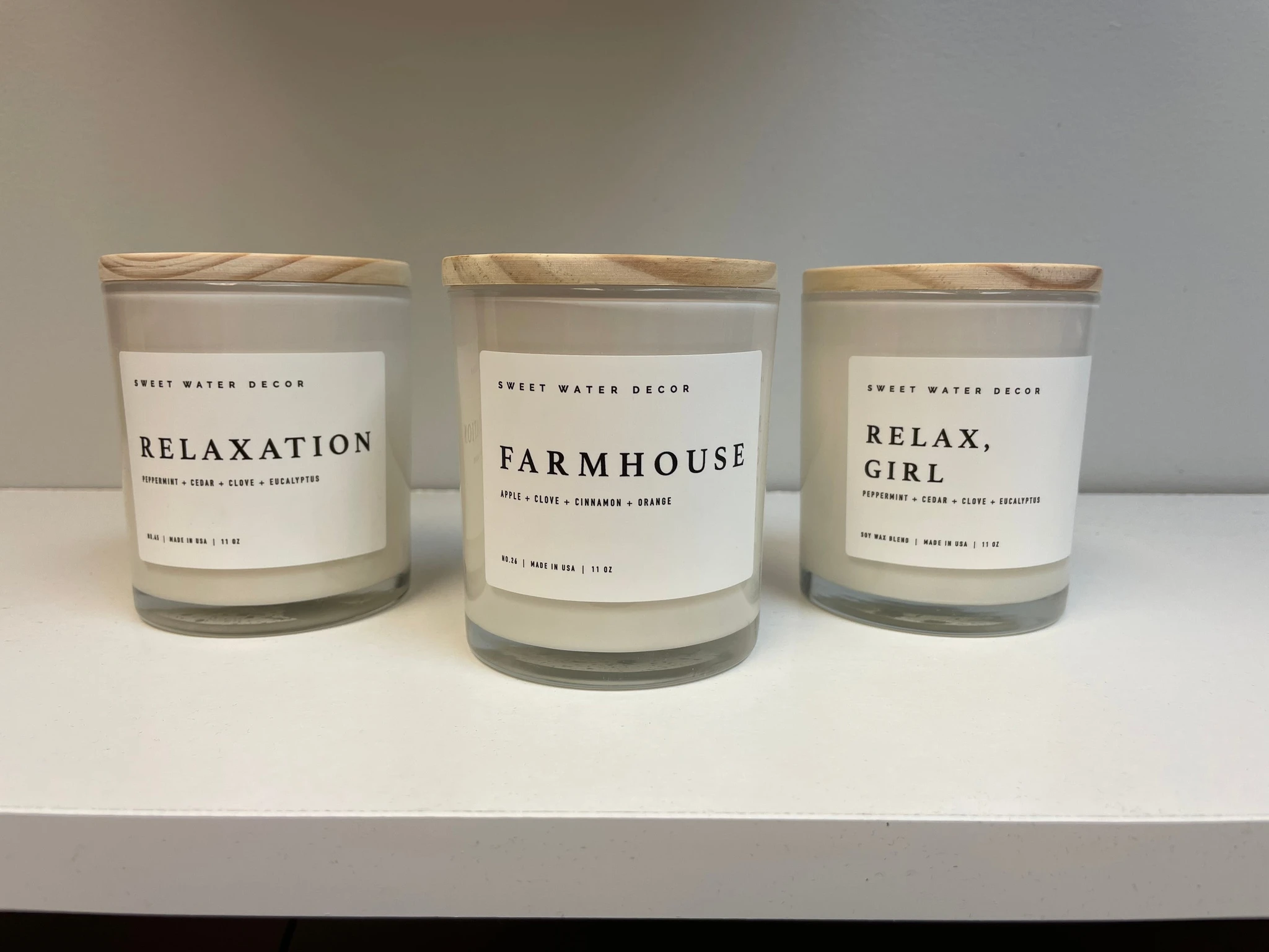 Soy Candle with Wood Top
