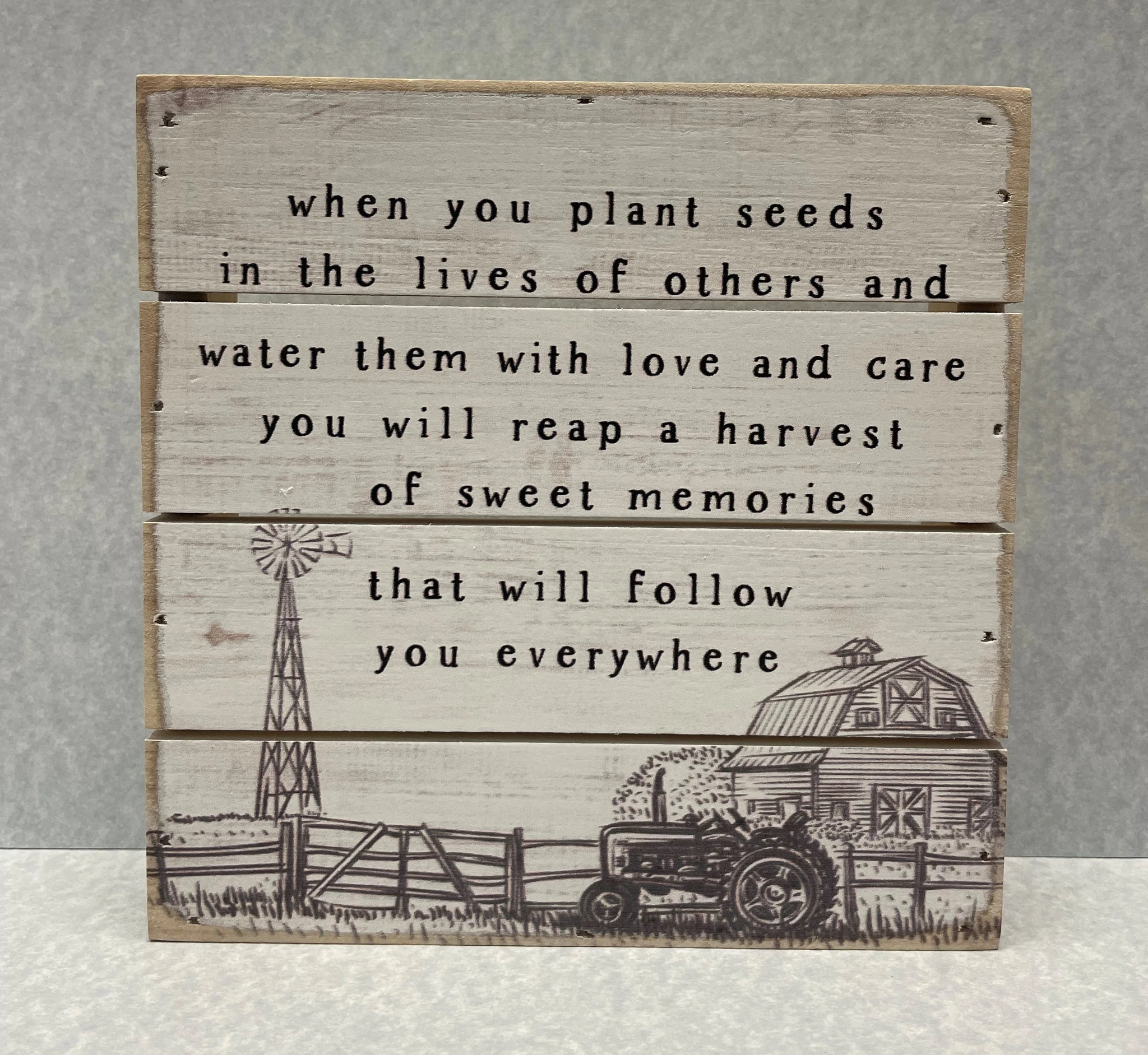 Plant Seeds Plaque