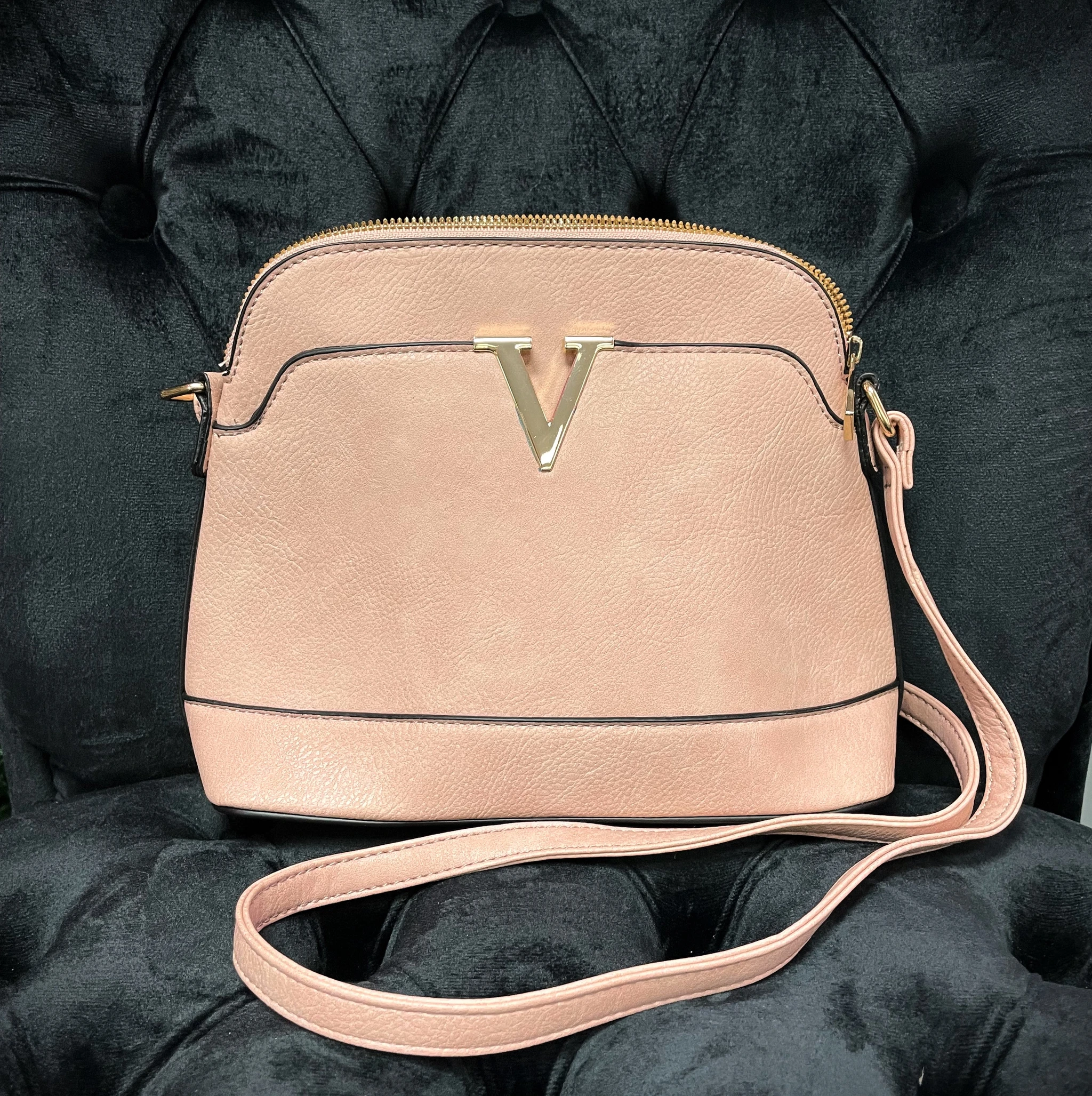 V Crossbody Purse