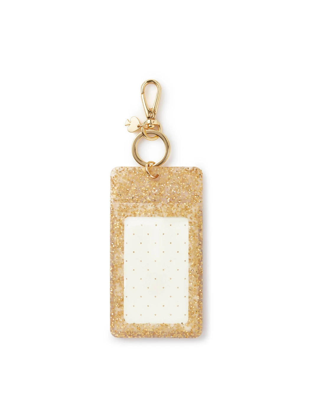 Kate Spade Gold Glitter ID Clip