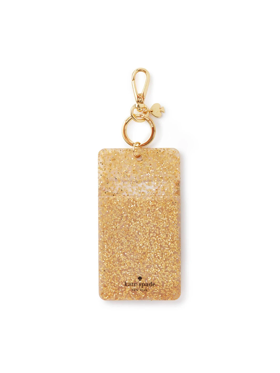 Kate Spade Gold Glitter ID Clip