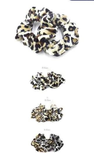 2-pk Leopard Scrunchies