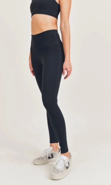 Lycra-Blend Leggings - BLK