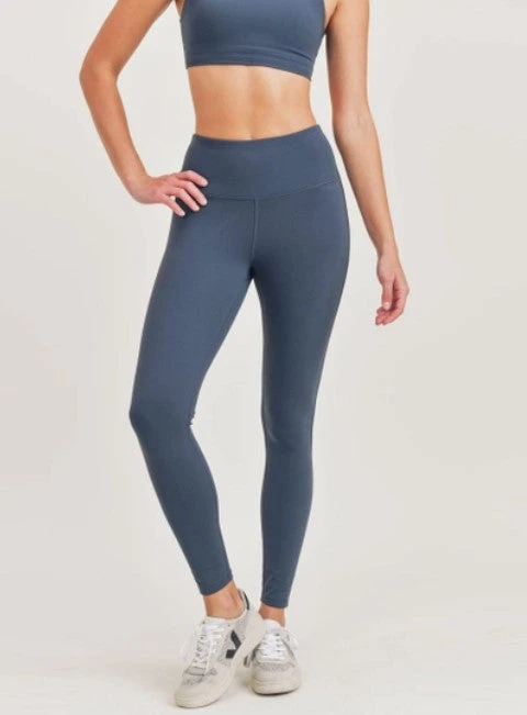 Lycra-Blend Leggings - BLUE