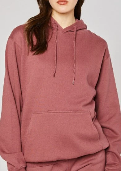 Oversized Pullover Hoodie-BRICK