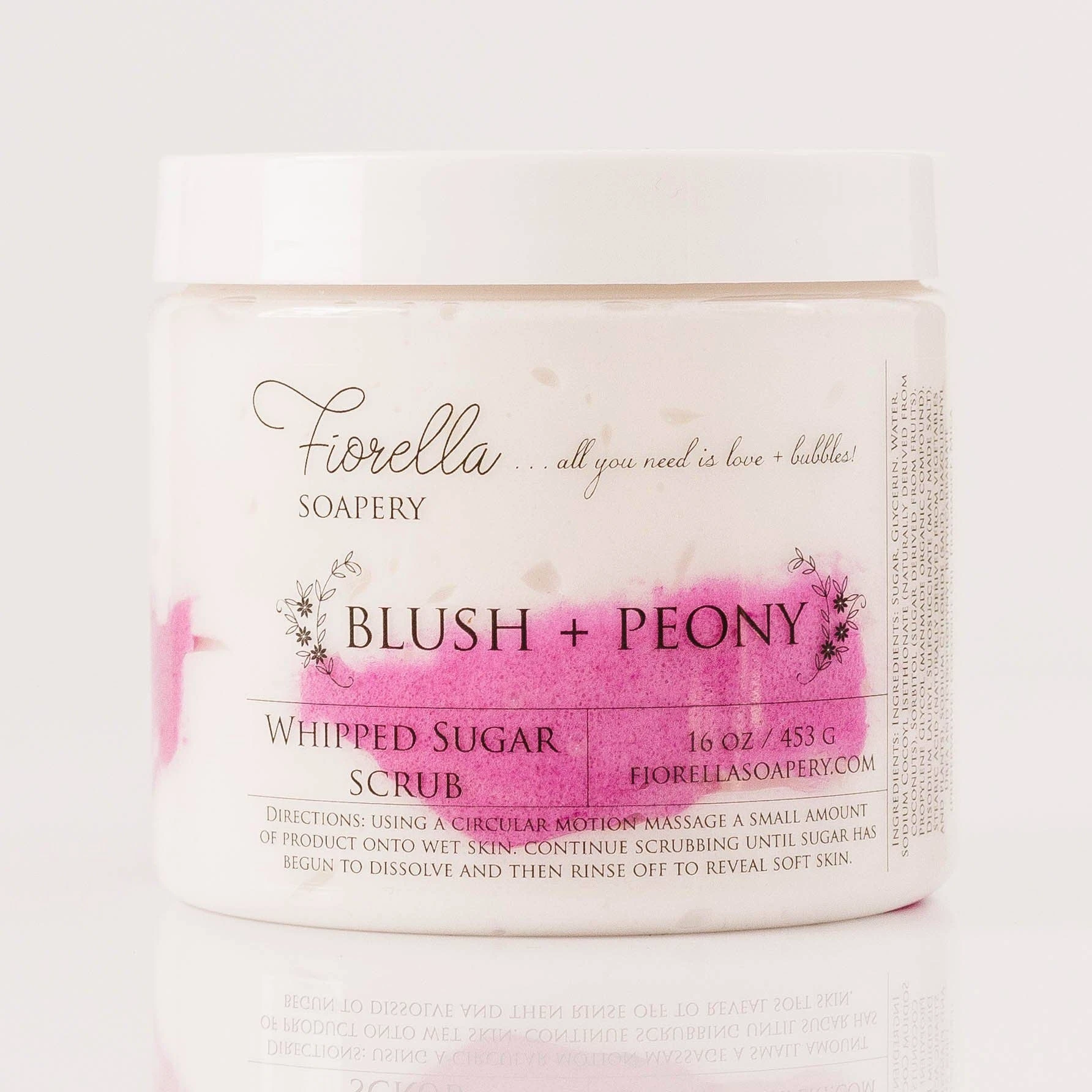 Whipped Sugar Scrub - Blush + Peony