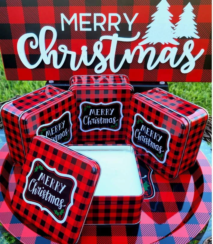 Holiday Tin Soy Wax Candle