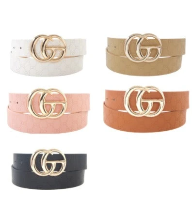 Embossed Buckle Belt