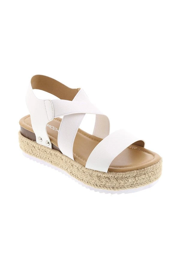 Wedge Sandal - White