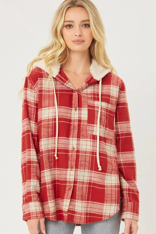 Aurelia - Button Up/Hooded Flannel
