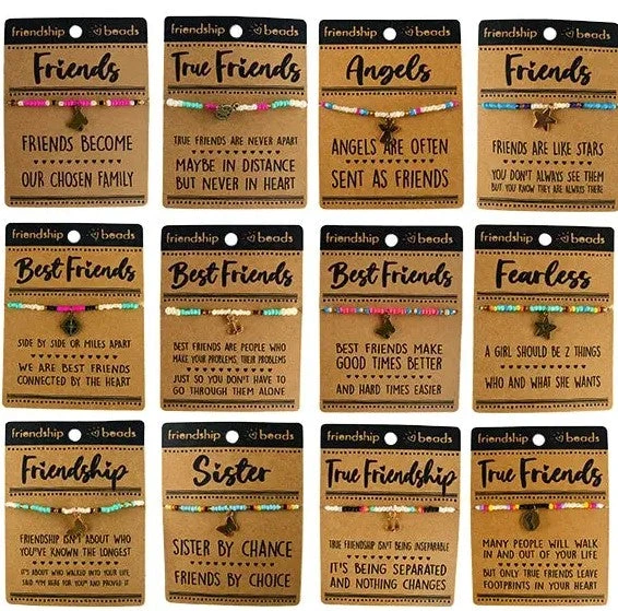 Friendship Glass Bead Bracelet