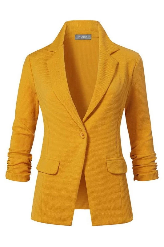 Stay Classy Blazer - MUSTARD