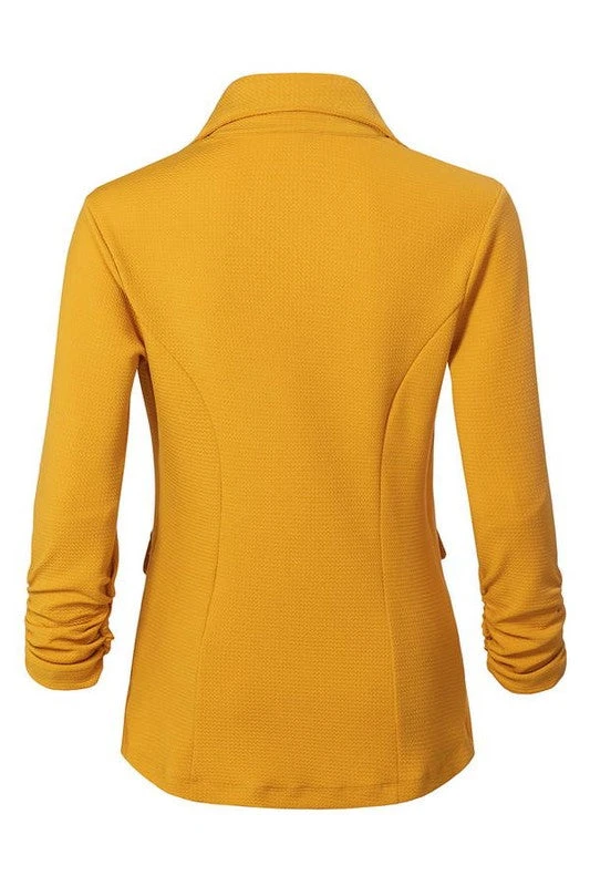 Stay Classy Blazer - MUSTARD