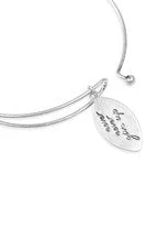 Football Charm Bangle Bracelet