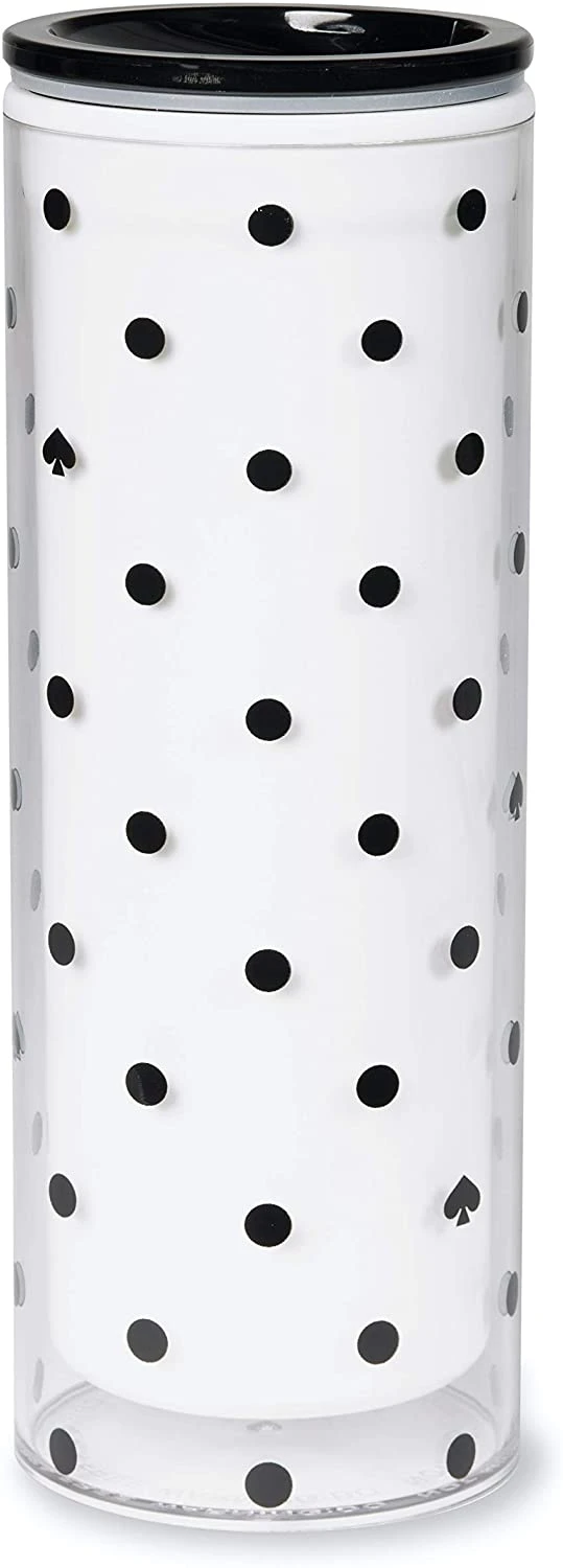 Kate Spade Thermal Mug - Black Spade Dot