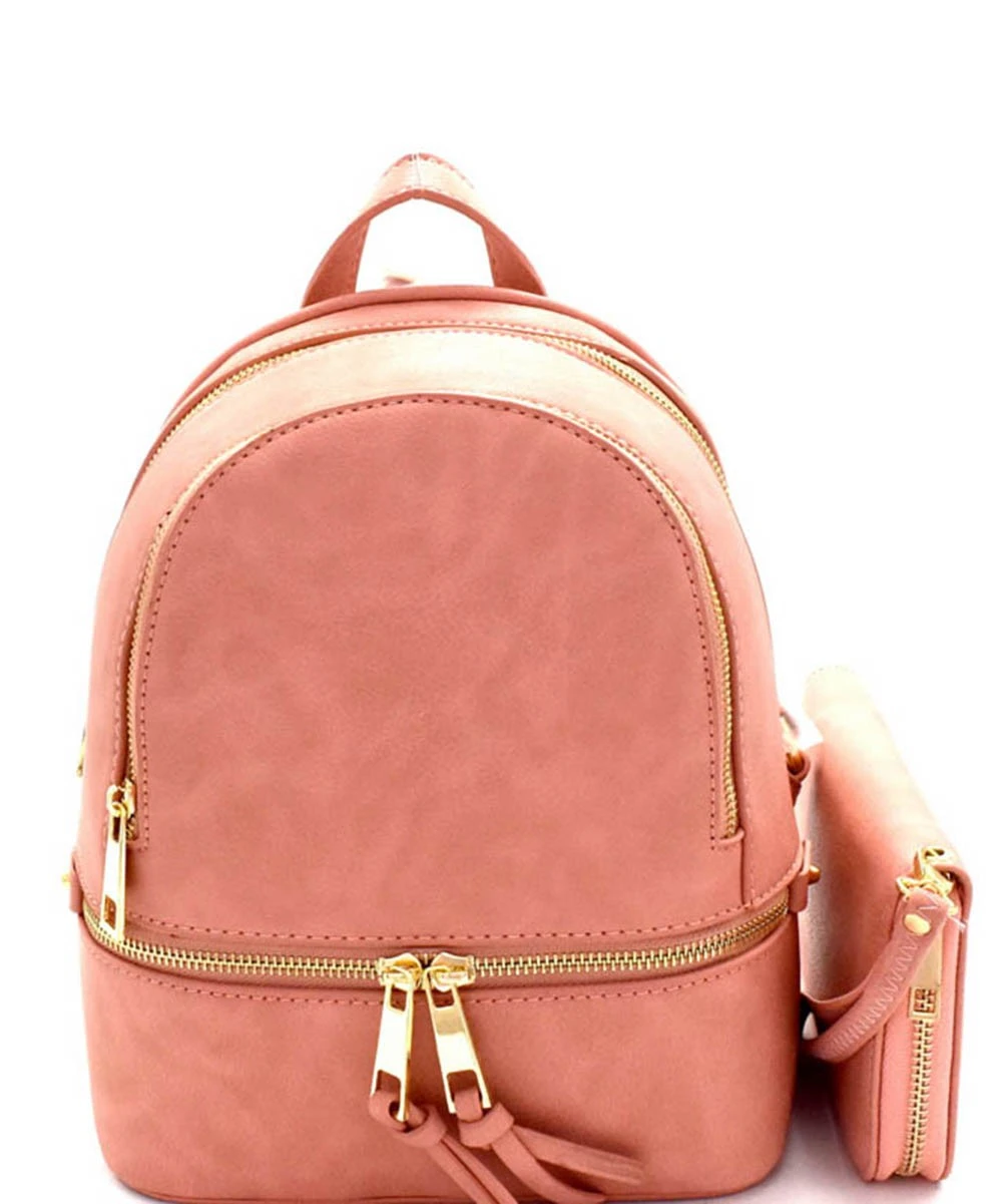 Medium Backpack and Wallet Set