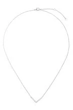 Silver V Necklace